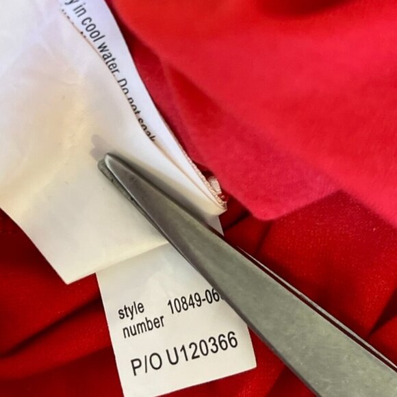 Seafolly Woman's Red & White Tank Belted Maillot One-Piece Swim Suit Sz 4 - Picture 9 of 13